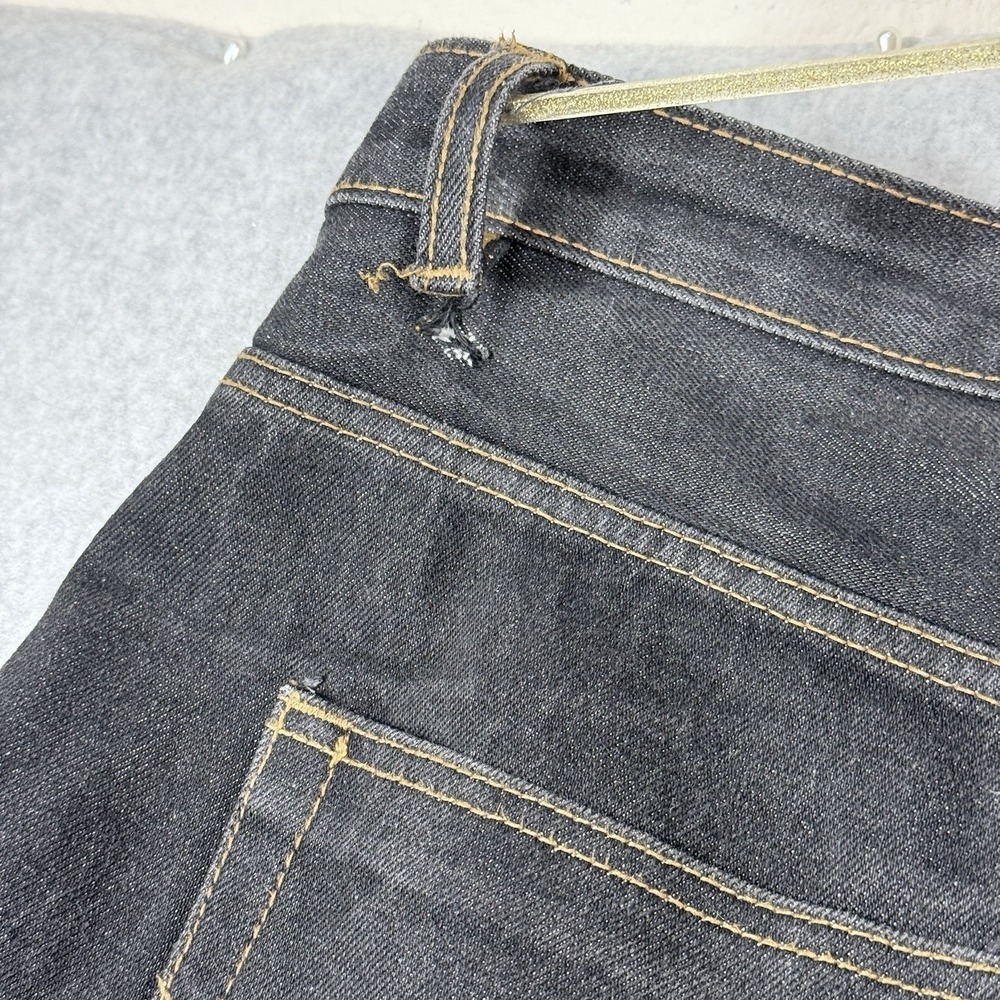 Rocawear Jeans Mens 42x34 Dark Wash Straight Leg Embroidered Logo Y2K HipHop - Picture 7 of 13